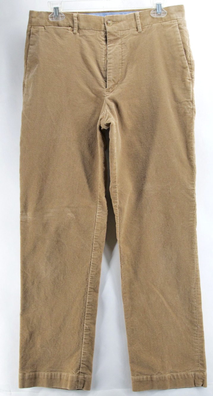 Polo Ralph Lauren Pants 32x32 Light Brown Corduroy Classic Fit Cotton Blend